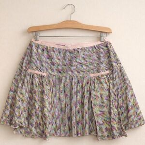 Diane von Furstenberg Silk Blend Pastel Abstract Print Skirt – Size 4